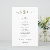 Verdure minimaliste | Menu Mariage botanique (Debout devant)