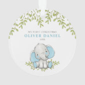 Verdure moderne Elephant Boy Premier Noël (dos)