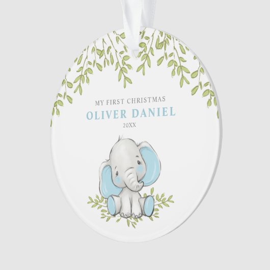 Verdure moderne Elephant Boy Premier Noël (devant)