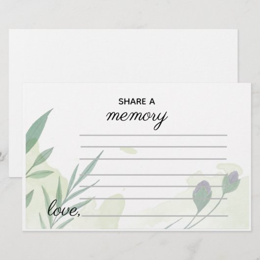 Verdure modifiable Partager une carte mémoire (Devant / Derrière)