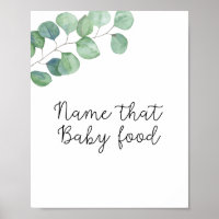 Verdure - nom que bébé aliment poster