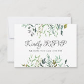 Verdure | Réponse botanique avec choix de repas (Dos)