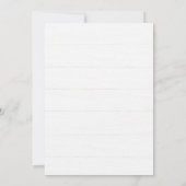 Verdure rustique Simple Elégant Mariage Invitation (Dos)
