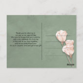 verdure tendance  Carte de remerciement (Dos)