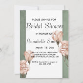 verdure tendance Nuptiale Douche Invitation (Devant)