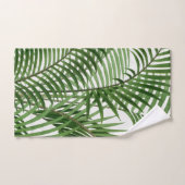 Verdure tropicale Aquarelle Palm Tree Feuilles (Serviette à main)