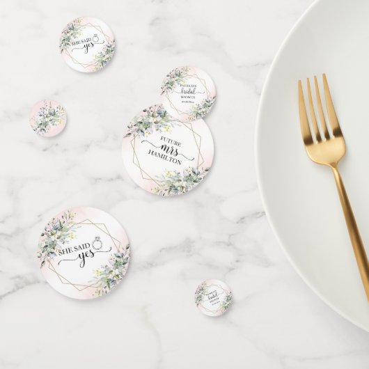 Verdure Verdure Lavis de mariage Confettis (Groupe)