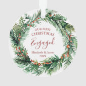 Verdure Wreath Notre premier Noël Engagé (dos)