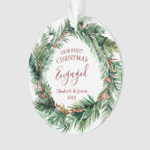 Verdure Wreath Notre premier Noël Engagé (devant)