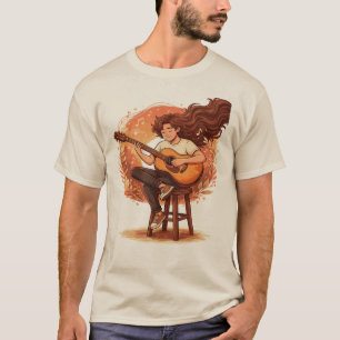 Verdwaald In De Muziek Knus Gitaarspelende Aesthet T-shirt