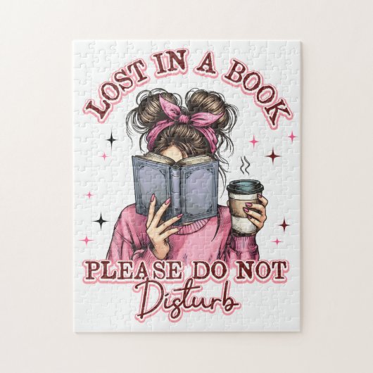 Verdwaald in een boek... legpuzzel (Verticaal)