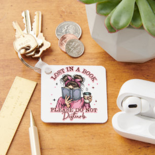 Verdwaald in een boek... sleutelhanger