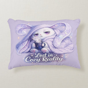 Verdwaald in knusse realiteit Fluffy Bunny Accent Kussen