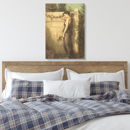 Verdwenen maar niet vergeten (John William Waterho Canvas Afdruk (Insitu (Slaapkamer))