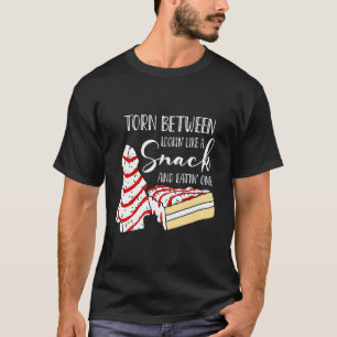Verdwenen tussen kijken als een snack en één eten t-shirt