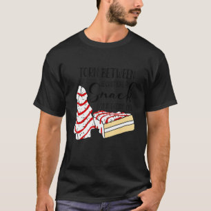 Verdwenen tussen kijken als een snack en één eten t-shirt