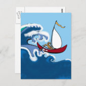 Verdwenen varen briefkaart (Voorkant / Achterkant)