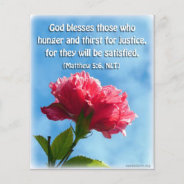 Verdwenen zijn degenen die honger en dorst hebben flyer