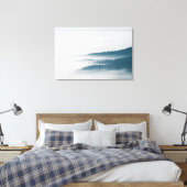 Verdwijnende heuvels in mist canvas afdruk (Insitu (Slaapkamer))