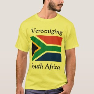 Vereeniging, Zuid-Afrika met de Zuid-Afrikaanse vl T-shirt
