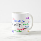 Vereenvoudig. (1 van 3) koffiemok (Voorkant rechts)