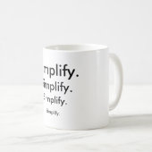 Vereenvoudig. (2 van 3) koffiemok (Voorkant rechts)