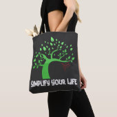 Vereenvoudig uw leven.b draagtas (Dichtbij)