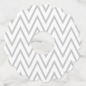 Vereenvoudigd motief patroon 8 wijnglaslabel (Voorkant)