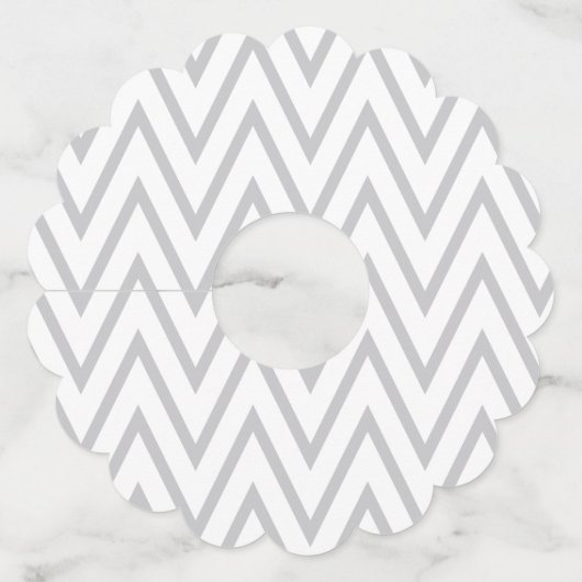 Vereenvoudigd motief patroon 8 wijnglaslabel (Achterkant)