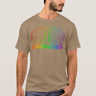 Vereenvoudigde versie van Neurodiversiteit T-shirt