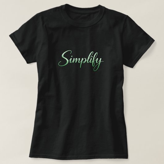 Vereenvoudigen T-shirt (Design voorkant)