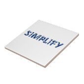 Vereenvoudigen Tegeltje (Zijkant)