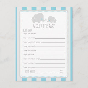 Vereist Baby - Baby shower gamekaart Kaart