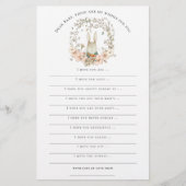 Vereist Baby shower Bunny Boy Woodland (Voorkant)