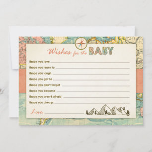 Vereist baby shower game-avontuurreis advieskaart