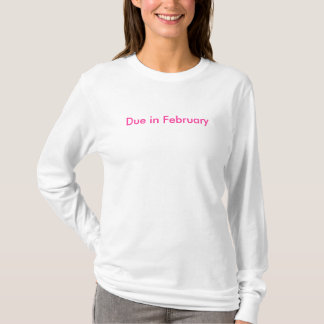 Vereist in februari t-shirt