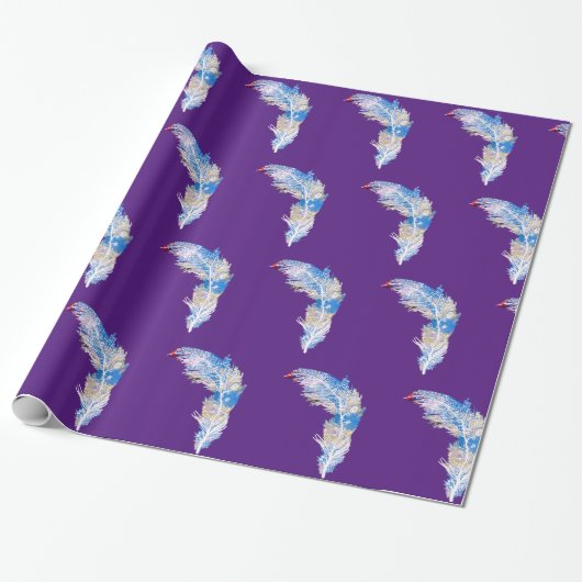 Veren Cadeaupapier (Uitgerold)