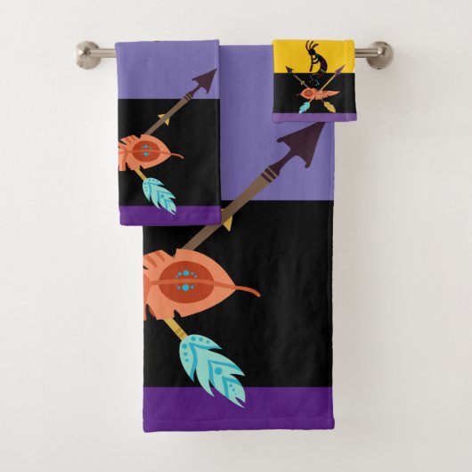 Veren en pijlen Kokopelli Bad Handdoek (Insitu)