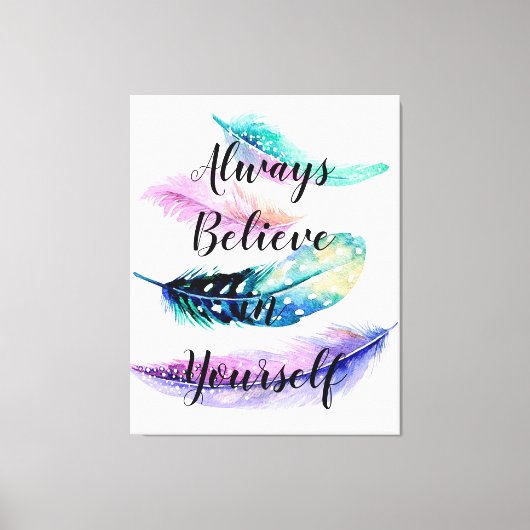 Veren met Quote Canvas Afdruk (Voorkant)