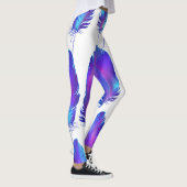 Veren met ruimte textuur, magisch patroon. leggings (Rechts)