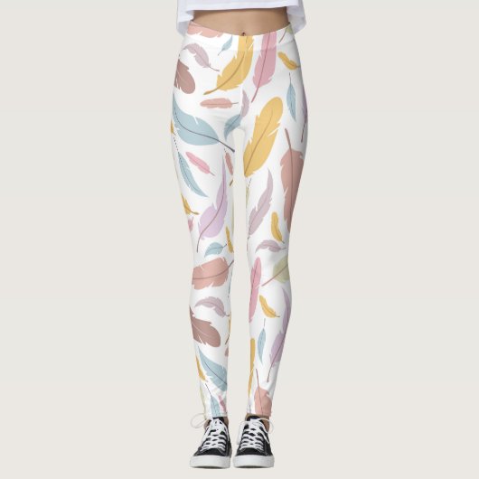 Veren Naadloos patroon Leggings (Voorkant)