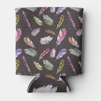 Veren Noot: Waterverf vogelpatroon. Blikjeskoeler