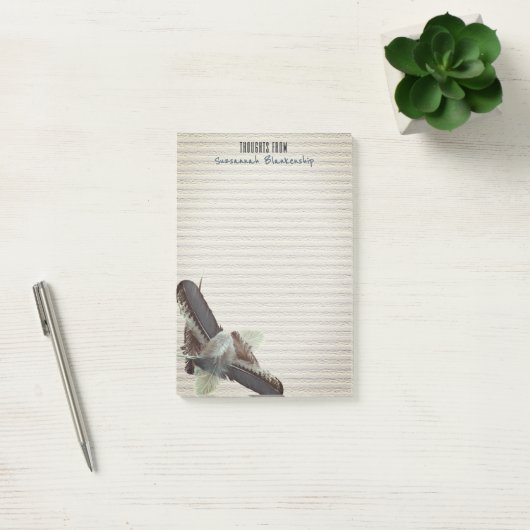 Veren over gestructureerde achtergrond Aangepast Post-it® Notes (Kantoor)