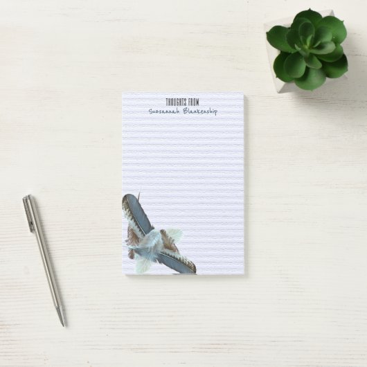 Veren over gestructureerde achtergrond Aangepast Post-it® Notes (Kantoor)