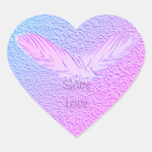 Veren. Tekst. Hart Sticker