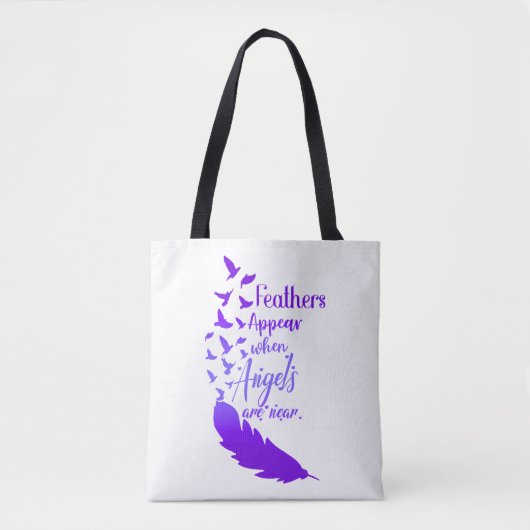 Veren verschijnen als engelen in de buurt zijn - P Draagtas (Voorkant)