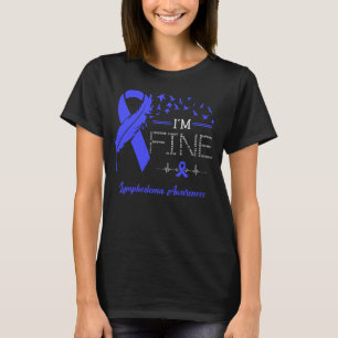 Veren Vogels Ik ben Fijn Lymfoedeem Awareness T-shirt