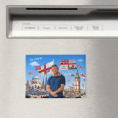 Verenig de Kingdom Fridge Magnet Magneet (Insitu (Vaatwasser))