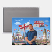 Verenig de Kingdom Fridge Magnet Magneet (Voorkant / Achterkant)