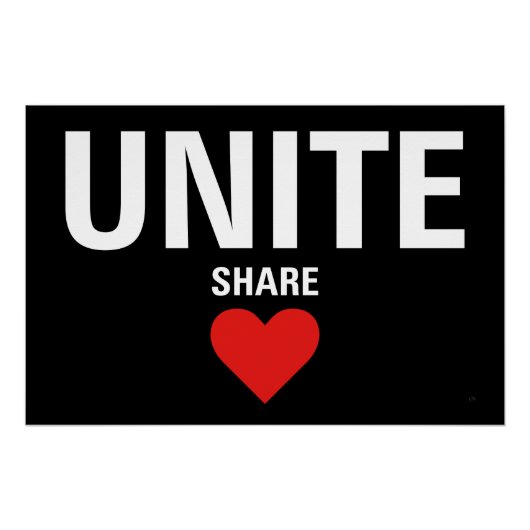 Verenig de politieke democratie perfect poster (Voorkant)